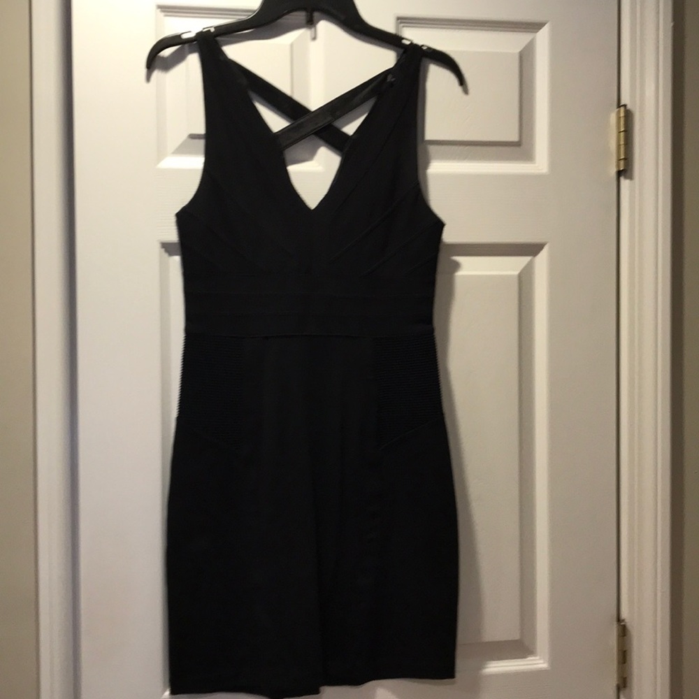 Express Fitted Black Dress